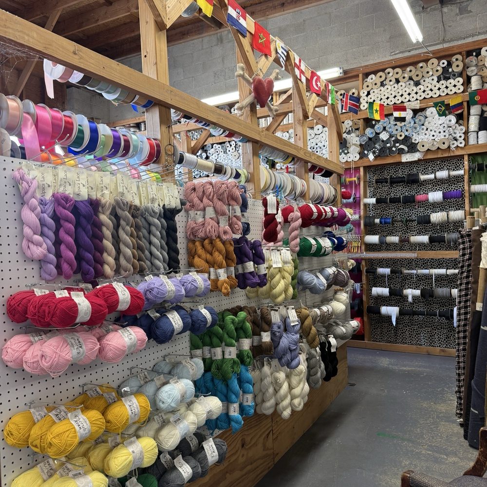 Fabric Planet - Some of their selection of yarn. - Fabric Stores Near Me - Venice, California