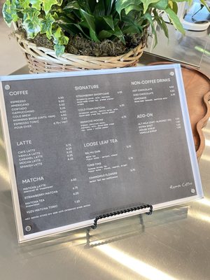 Menu photo 5 Repose Coffee Placentia, CA