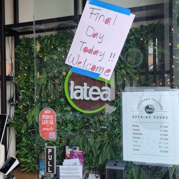 Latea Bubble Tea  - Taken 12.30.25. Last day - Desserts Near Me - Culver City, California