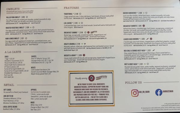 Menu photo 1 Jam! Bozeman, MT