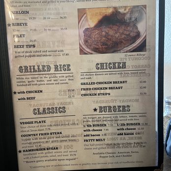 Ropers Restaurant - Menu 2023 - American Near Me - Sherwood, Arkansas Ropers Restaurant - Menu 2023 - American Near Me - Sherwood, Arkansas