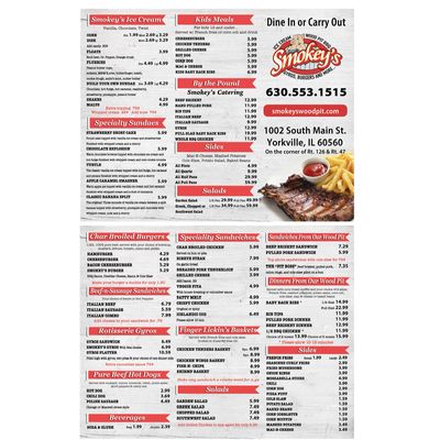 Menu photo 3 Smokey's Yorkville, IL Menu photo 3 Smokey's Yorkville, IL