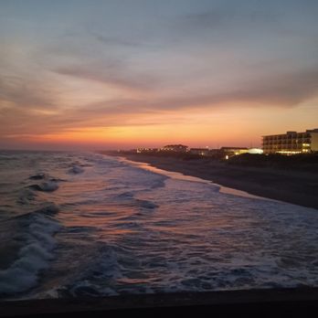 DoubleTree by Hilton Hotel Atlantic Beach Oceanfront - Sunset from the end of their pier - Hotels Near Me - Atlantic Beach, North Carolina DoubleTree by Hilton Hotel Atlantic Beach Oceanfront - Sunset from the end of their pier - Hotels Near Me - Atlantic Beach, North Carolina
