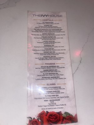 Menu photo 2 Ivy House Houston, TX