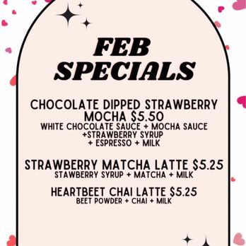 Terra Coffee - February 2023 Specials - Coffee & Tea Near Me - Stockton, California Terra Coffee - February 2023 Specials - Coffee & Tea Near Me - Stockton, California