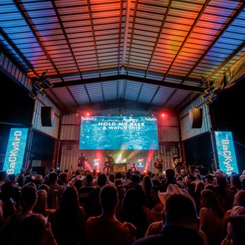 The Backyard Bar Stage and Grill - a large crowd of people - American Near Me - Waco, Texas The Backyard Bar Stage and Grill - a large crowd of people - American Near Me - Waco, Texas