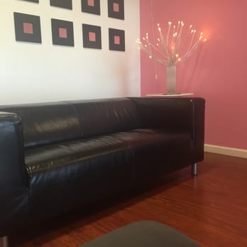 Eyebrow Threading Bar - pretty spacious waiting area with 3 small couches and tv - Threading Services Near Me - Vallejo, California