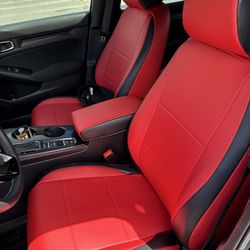 J&E Seat Covers - Front seat. 2025 Honda Civic sedan Sport. Amazing seat covers