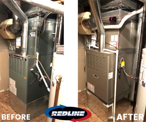 Redline Heating, Cooling & Plumbing Logo