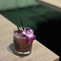 Moo'd Burger Bar - Cherry Basil Cocktail