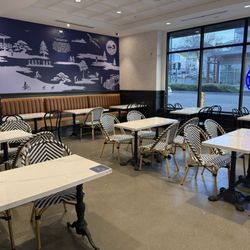Paris Baguette - Seating Area. Art showcasing East Bay.