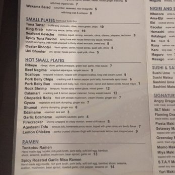 Miku Sushi Restaurant - Menu - Sushi Bars Near Me - Chicago, Illinois Miku Sushi Restaurant - Menu - Sushi Bars Near Me - Chicago, Illinois