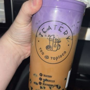 Teatery - Tea and Tapioca - Vietnamese Coffee with Ube foam and Tapioca pearls - Bubble Tea Near Me - Baton Rouge, Louisiana Teatery - Tea and Tapioca - Vietnamese Coffee with Ube foam and Tapioca pearls - Bubble Tea Near Me - Baton Rouge, Louisiana