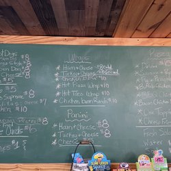 Britt's Candy and Ice Cream Shop - Menu board