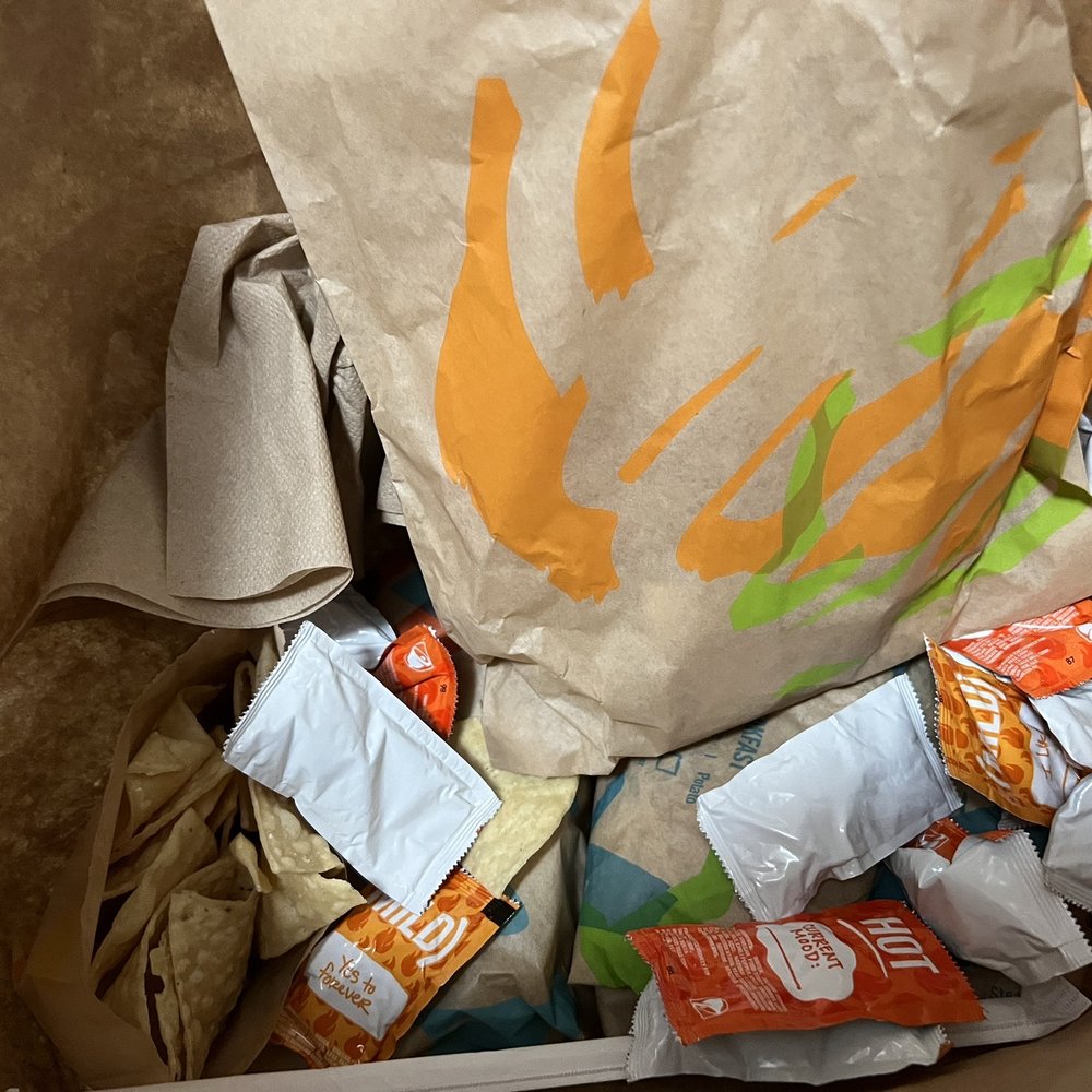 Taco Bell - a paper bag full of food - Fast Food Near Me - Hercules, California Taco Bell - a paper bag full of food - Fast Food Near Me - Hercules, California