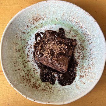 Brava Garden Eatery - Rich, Decadent, Chocolate Brownie - Wine Bars Near Me - Pleasanton, California