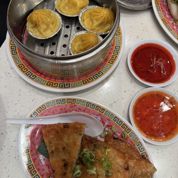 Nom Wah - scallion pancake and chicken soup dumplings - Dim Sum Near Me - Las Vegas, Nevada