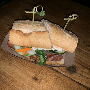 Parts&Labor - Moto-Banh on a 6 inch Cuban bread (5/16/19) - Vegan Near Me - Durham, North Carolina