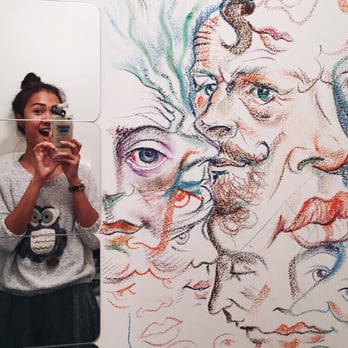 Papercup Coffee Company - Selfie in the loo because this drawing is so coohl - Breakfast & Brunch Near Me - Glasgow, SLK Papercup Coffee Company - Selfie in the loo because this drawing is so coohl - Breakfast & Brunch Near Me - Glasgow, SLK