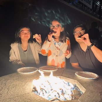 Lake Motel - S'mores over the fire pit - Hotels Near Me - Lake George, New York