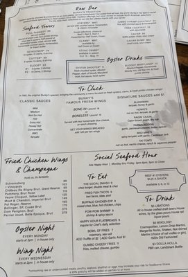 Menu photo 1 Bunky's Raw Bar & Grill Indialantic, FL