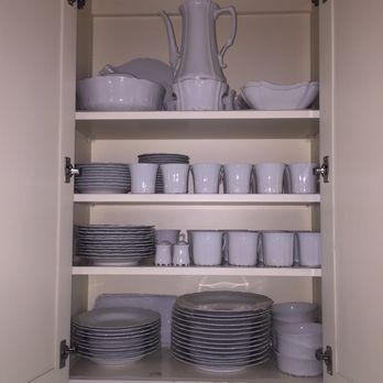 The Container Store - My organized dishes. I love the shelf liner - Home Organization Near Me - Oklahoma City, Oklahoma