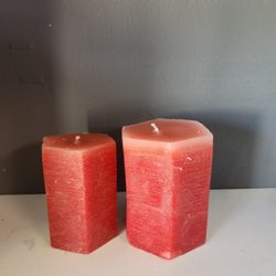 Twin candles  double  the scent