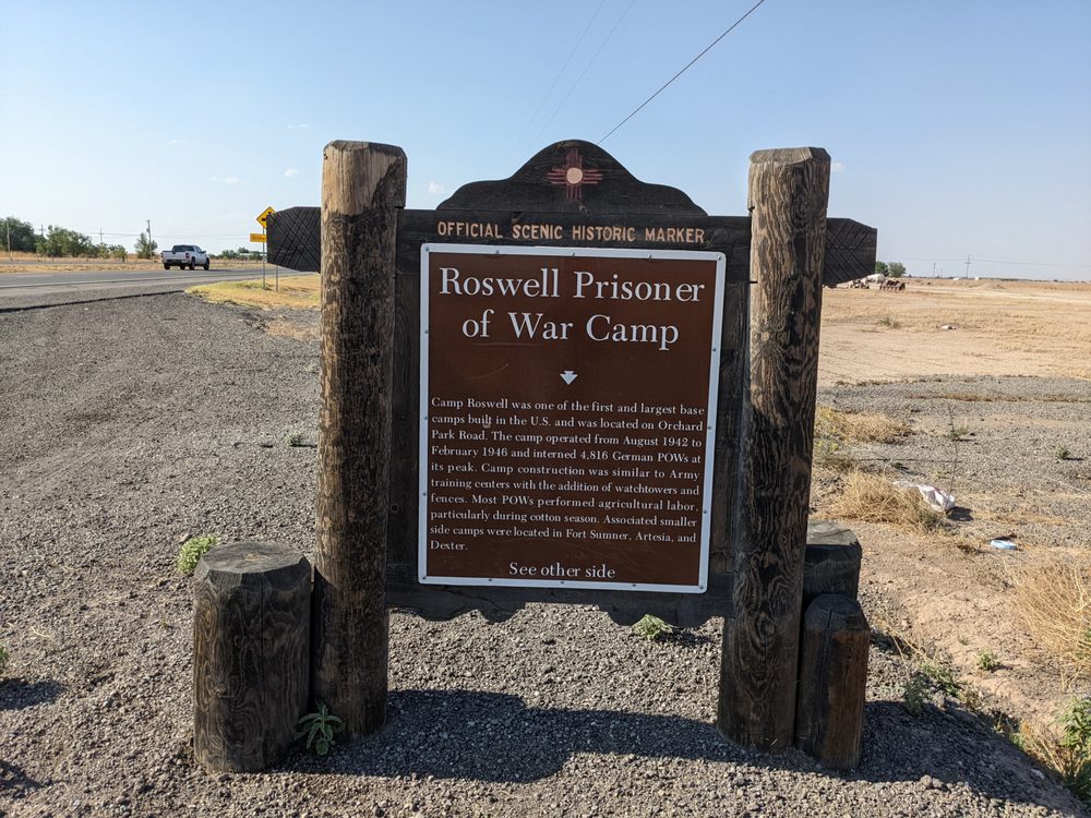 ROSWELL PRISONER OF WAR CAMP HISTORICAL MARKER Updated September 2024
