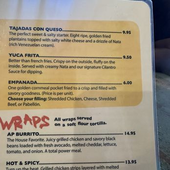 Arepa Please - Menu - Coffee & Tea Near Me - Jacksonville, Florida