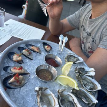 Bar Crudo - Herb and Jalapeno Marinated Mussels and Oysters - Seafood Near Me - San Francisco, California