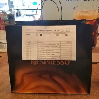 Nespresso Boutique Bar - My order is ready for pick up!! Yippee! - Cafes Near Me - Beverly Hills, California Nespresso Boutique Bar - My order is ready for pick up!! Yippee! - Cafes Near Me - Beverly Hills, California