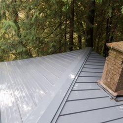 HD Window Cleaning - After Metal Roof was cleaned