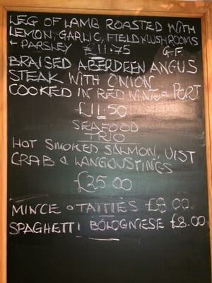 Menu photo 3 The Oakwood Inverness, HLD