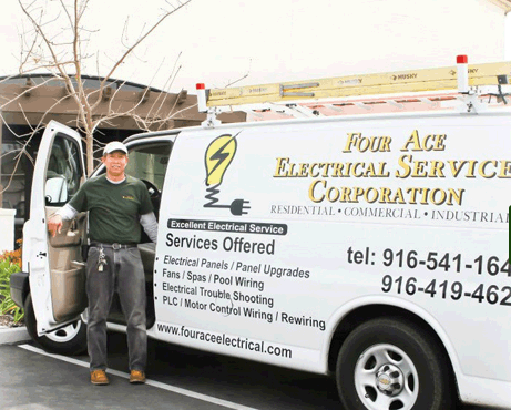Slide of Four Ace Electrical Services