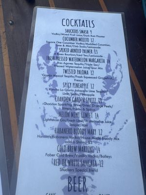 Menu photo 1 Shuckers  Woods Hole, MA