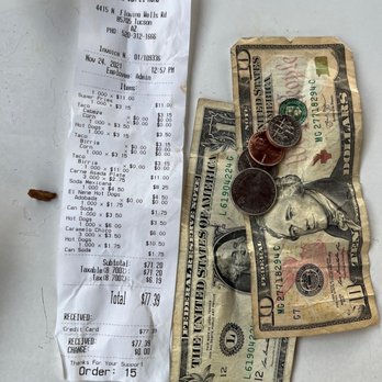 Aqui Con El Nene - The almost $80 receipt and the $11 refund for the to go order. - Mexican Near Me - Tucson, Arizona Aqui Con El Nene - The almost $80 receipt and the $11 refund for the to go order. - Mexican Near Me - Tucson, Arizona