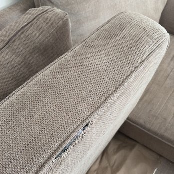 Living Spaces - Couch cushion with a tear - Furniture Stores Near Me - San Jose, California