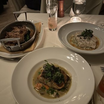 Mistral - Cornish Pan Roasted Cornish Game Hen Grilled Faroe Island Salmon Haddock - French Near Me - Boston, Massachusetts