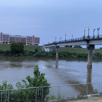 Courtyard by Marriott Rome Riverwalk - The hotel view from the park across the river. - Hotels Near Me - Rome, Georgia Courtyard by Marriott Rome Riverwalk - The hotel view from the park across the river. - Hotels Near Me - Rome, Georgia