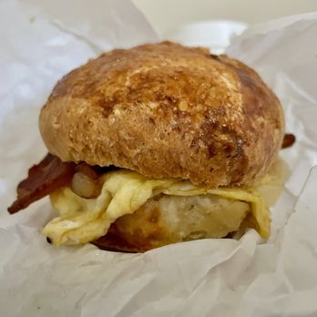 The Coffee Mill & Bakery - Breakfast Sandwich: Egg, Bacon Swiss Cheese (precut) - Coffee & Tea Near Me - Oakland, California The Coffee Mill & Bakery - Breakfast Sandwich: Egg, Bacon Swiss Cheese (precut) - Coffee & Tea Near Me - Oakland, California