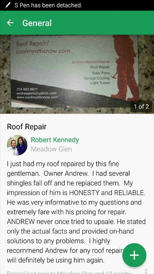 Slide of Roof Repair by Cool My Attic Now