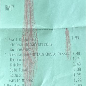 Rosa's Pizza - The damage - Pizza Near Me - Selma, California