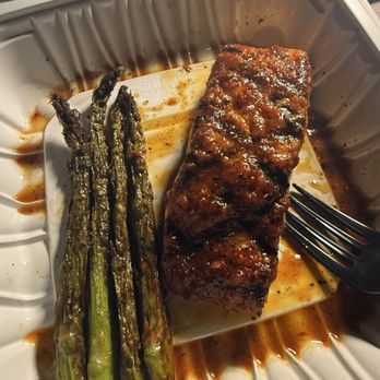 Bourbon Bowl - Salmon and Asparagus - Bowling Near Me - Greensboro, North Carolina Bourbon Bowl - Salmon and Asparagus - Bowling Near Me - Greensboro, North Carolina