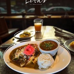 Enjoy Mexican delights with white rice, invigorating drinks, chicken enchiladas, fajitas, and more with your family at Lita's La Mexicana.
