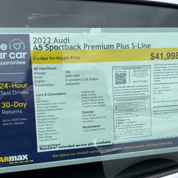 CarMax - Labels on each car - Used Car Dealers Near Me - Costa Mesa, California CarMax - Labels on each car - Used Car Dealers Near Me - Costa Mesa, California