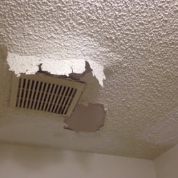 The ceiling about to fall. The ceiling about to fall.