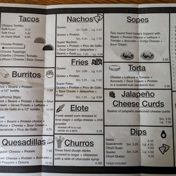 Super Street Tacos - Current Menu
