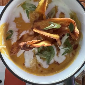 Wye Hill Kitchen & Brewing - Sweet Potato Soup - Breweries Near Me - Raleigh, North Carolina