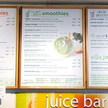 Jamba - Drink Menu 1 - Juice Bars & Smoothies Near Me - Pasadena, California
