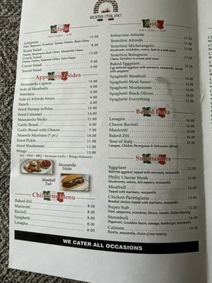 Menu photo 2 Roma Italian Odessa, TX Menu photo 2 Roma Italian Odessa, TX